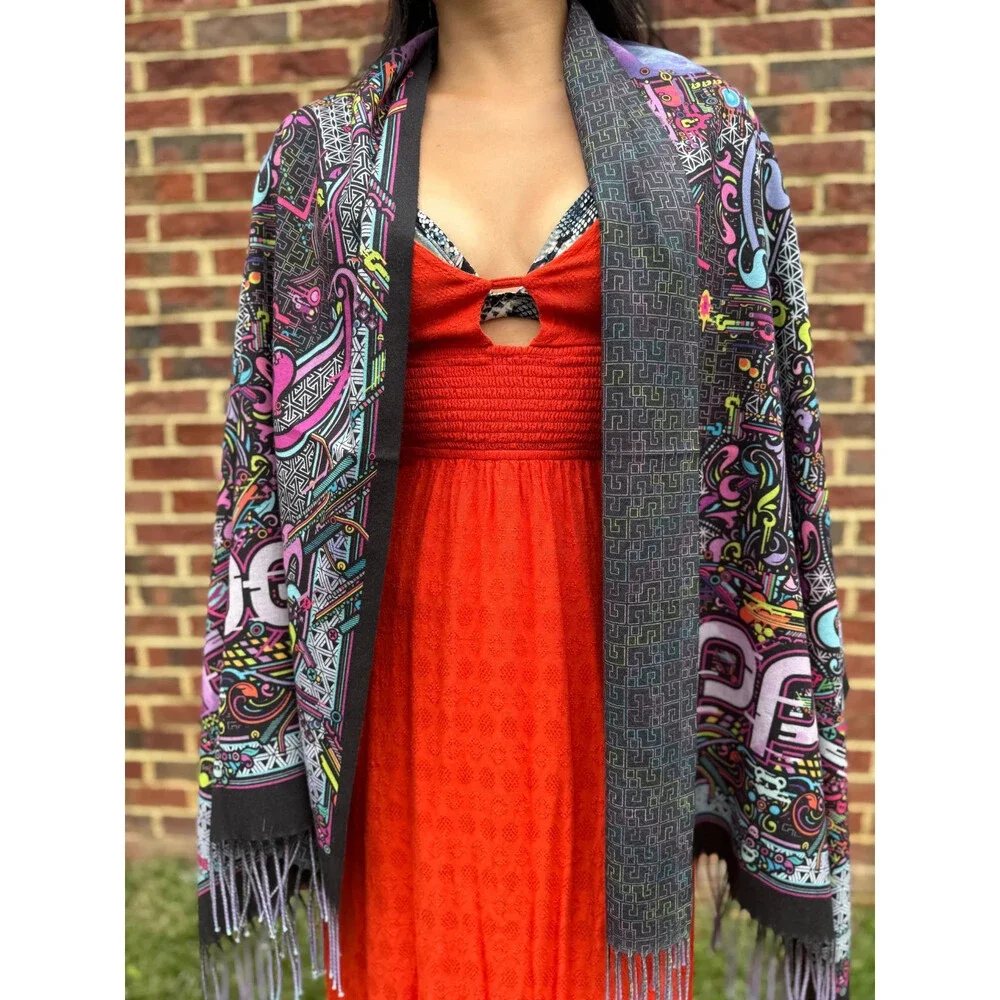 Tipper Double sided Pashmina EDM RAVE